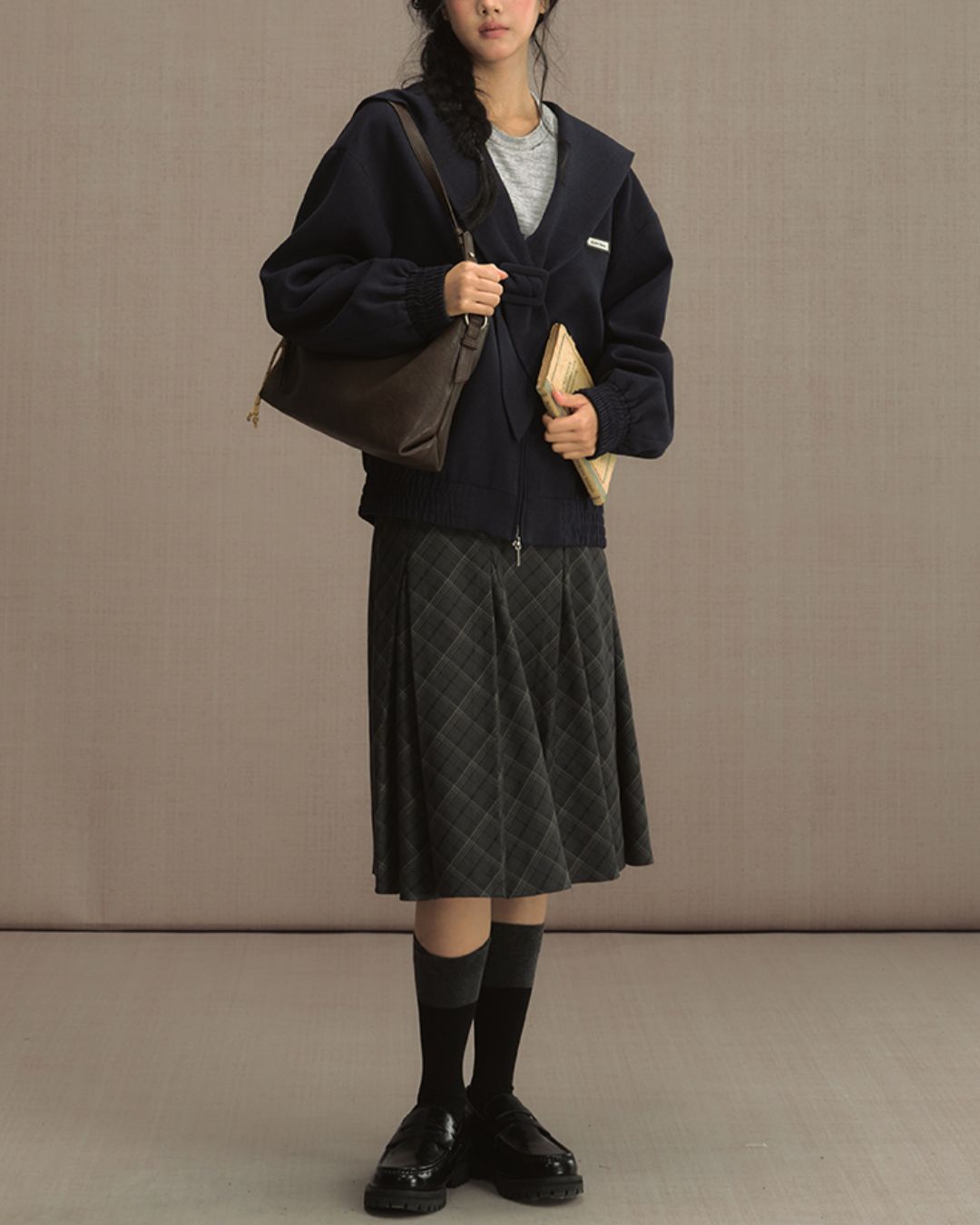 College Sailor Collar Jacket　JK023