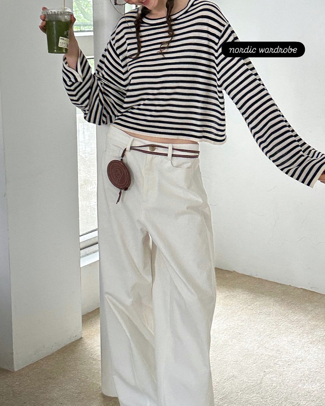 Striped Knit T-shirt　KN018