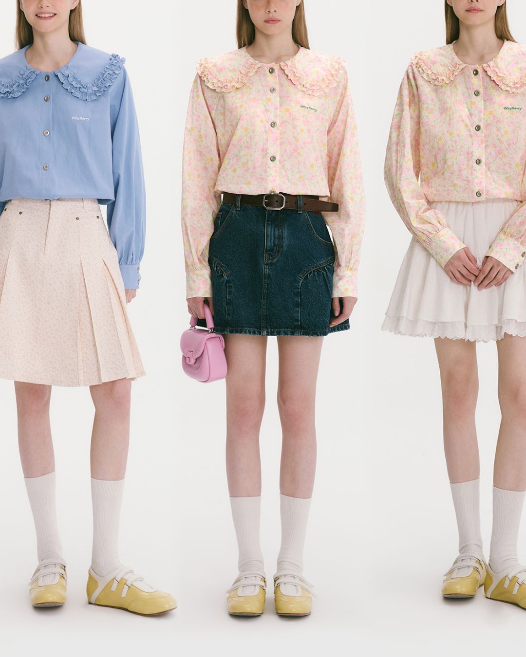 Frilled Big Collar Shirt　LS023