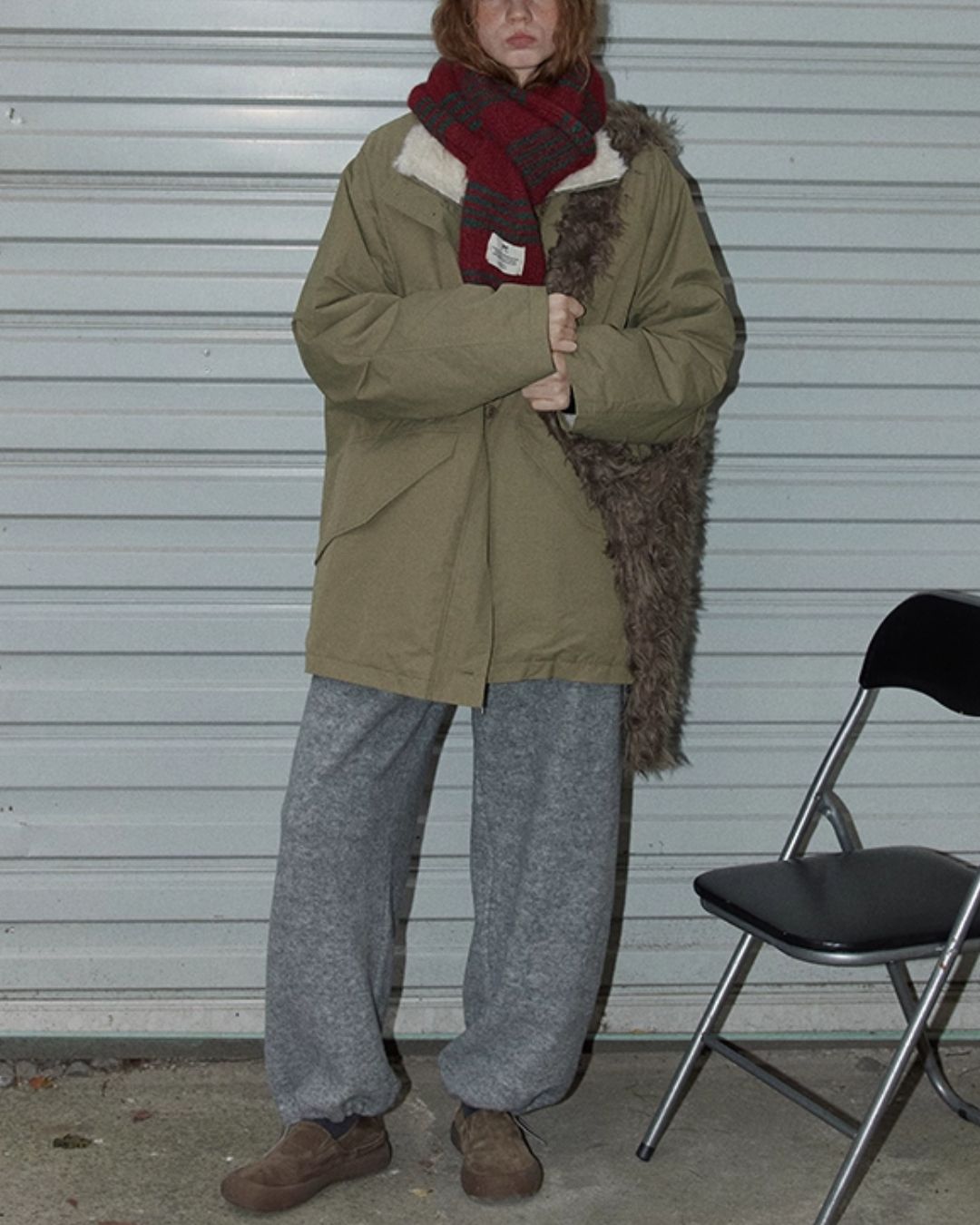 Fur-lined Military Coat　CT014