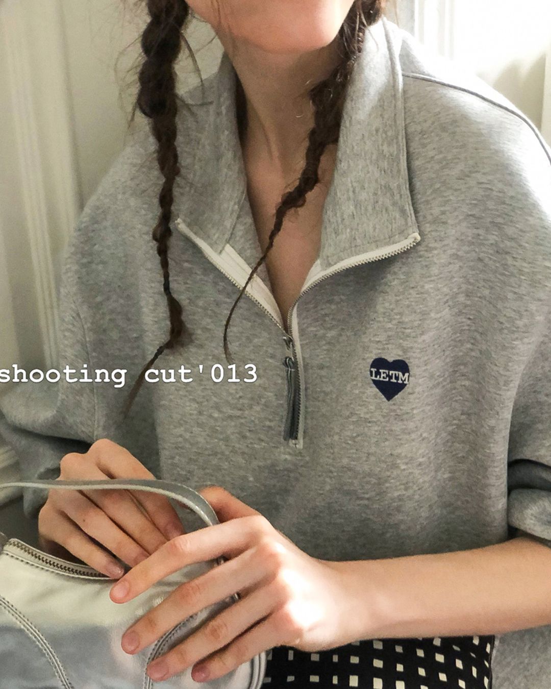 Heart Half-zip Sweat & Skirt　SW004