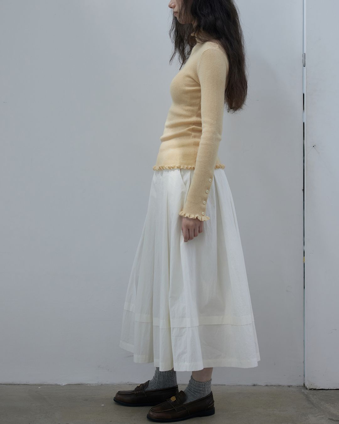 Frill High Neck Knit　KN017