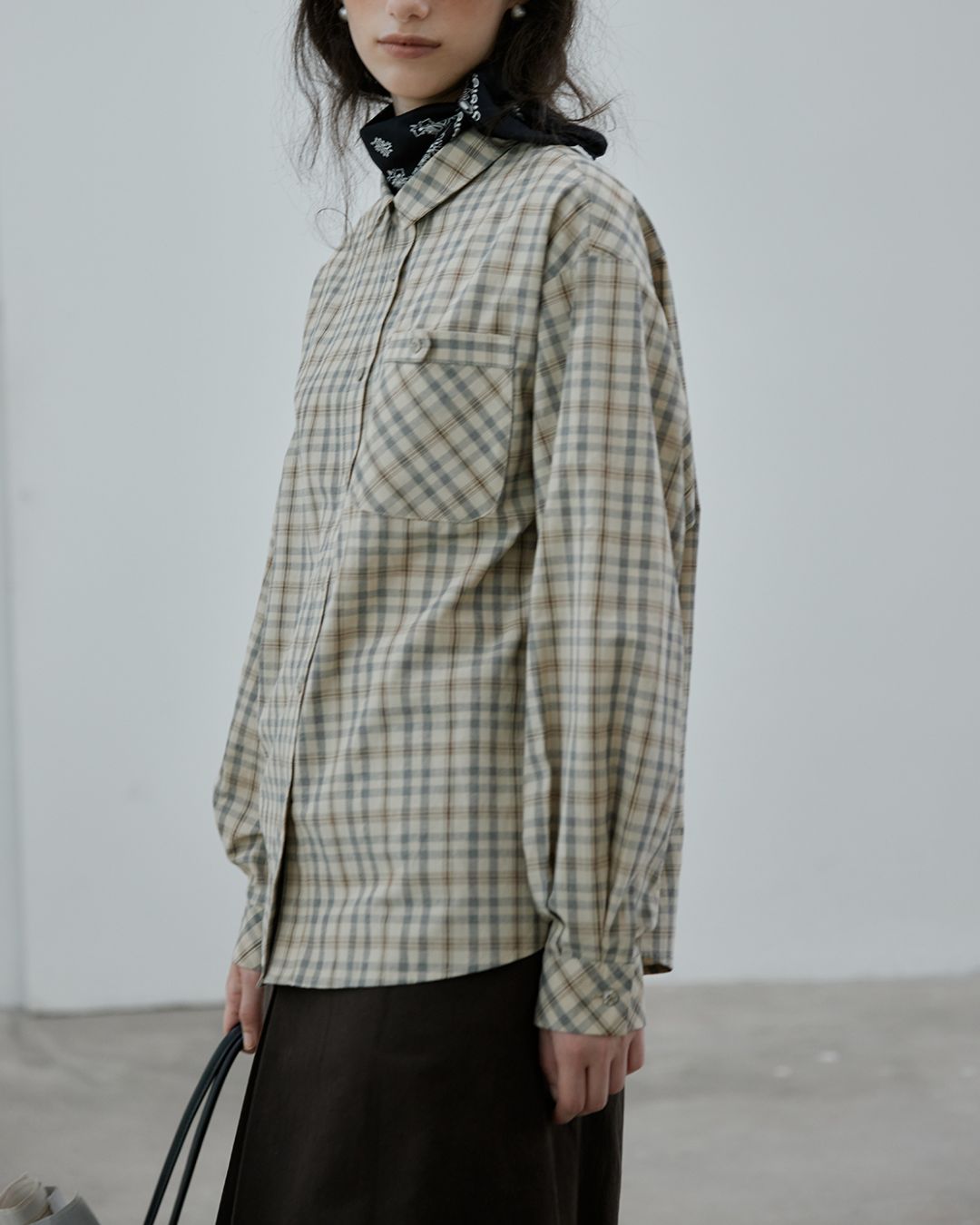 Retro Check Pocket Shirt　LS017