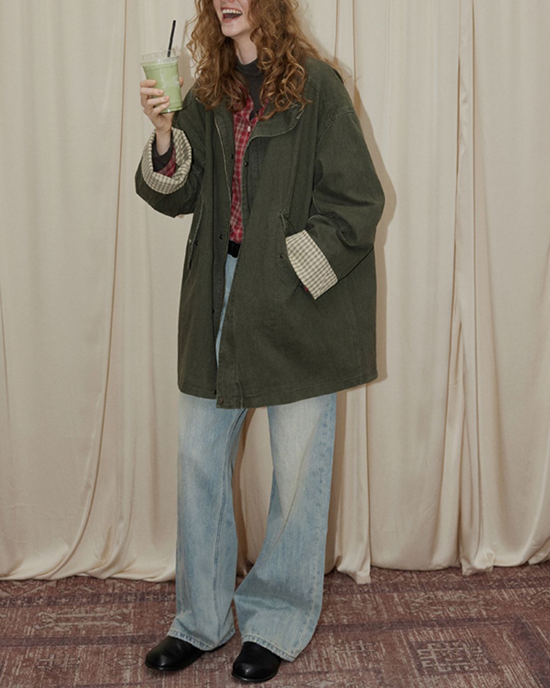 Washed Straight Denim Pants　DP009