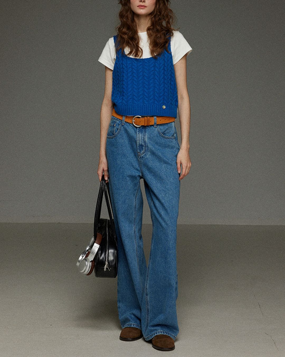 Cable Knit Camisole Vest　KN054