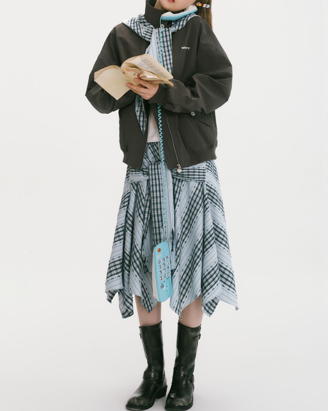 Detachable Hood Stand-collar Jacket　JK030