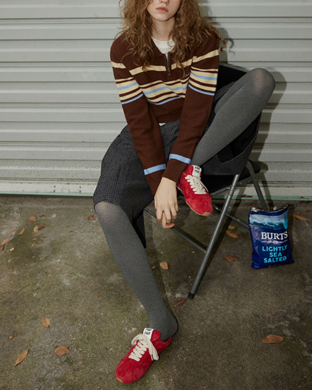 Check Pleated Culottes　PT016