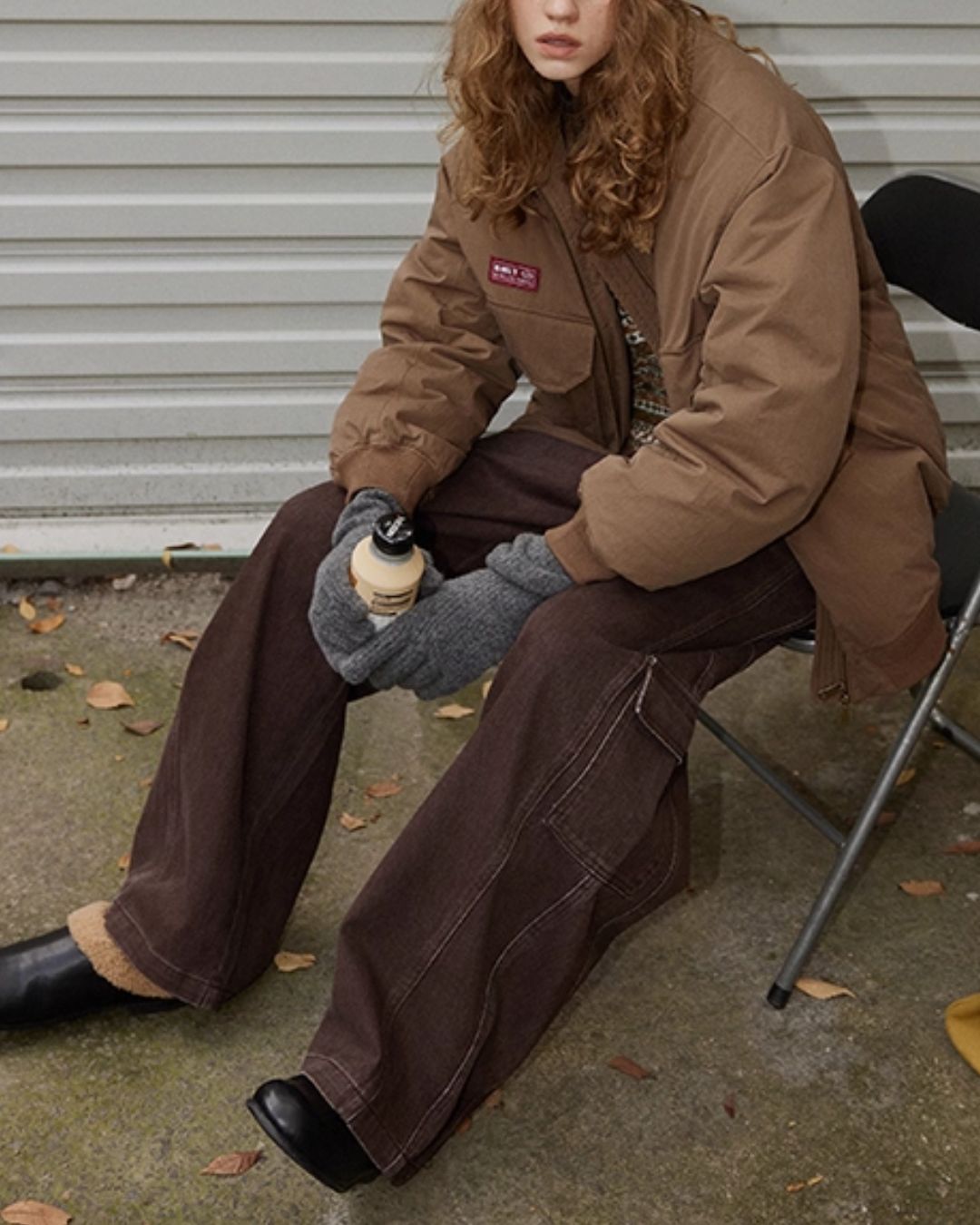 Boa Collar Padded Work Jacket　JK041