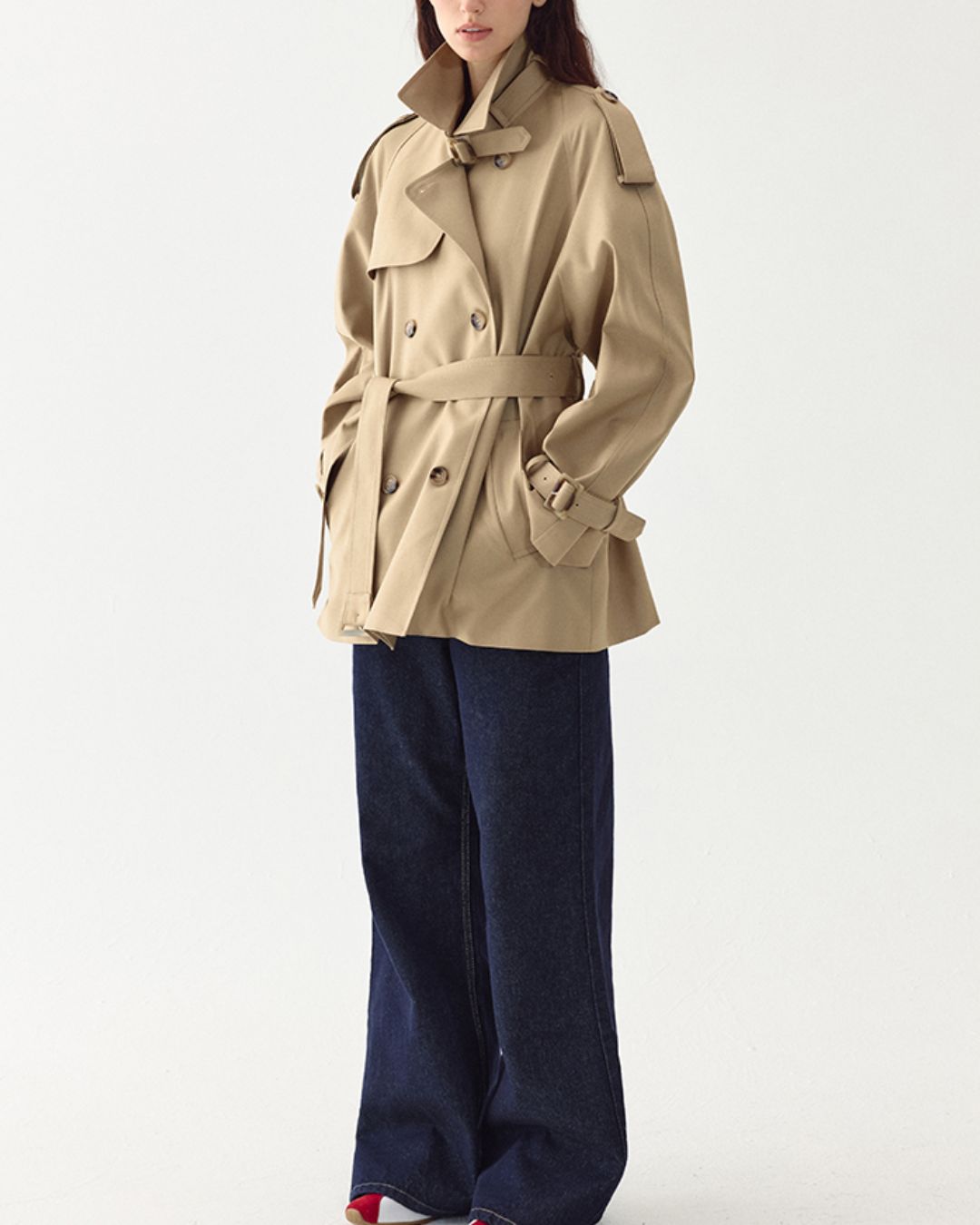 Double-breasted Trench Coat　CT006