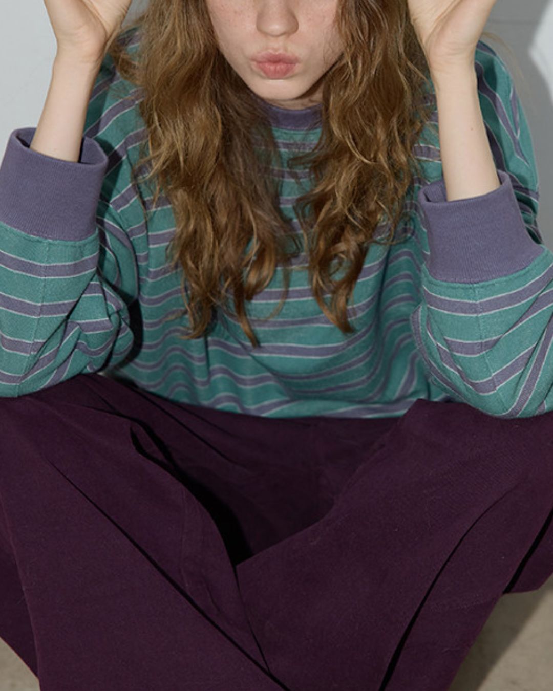 Relaxed Border Sweat Pullover　SW008