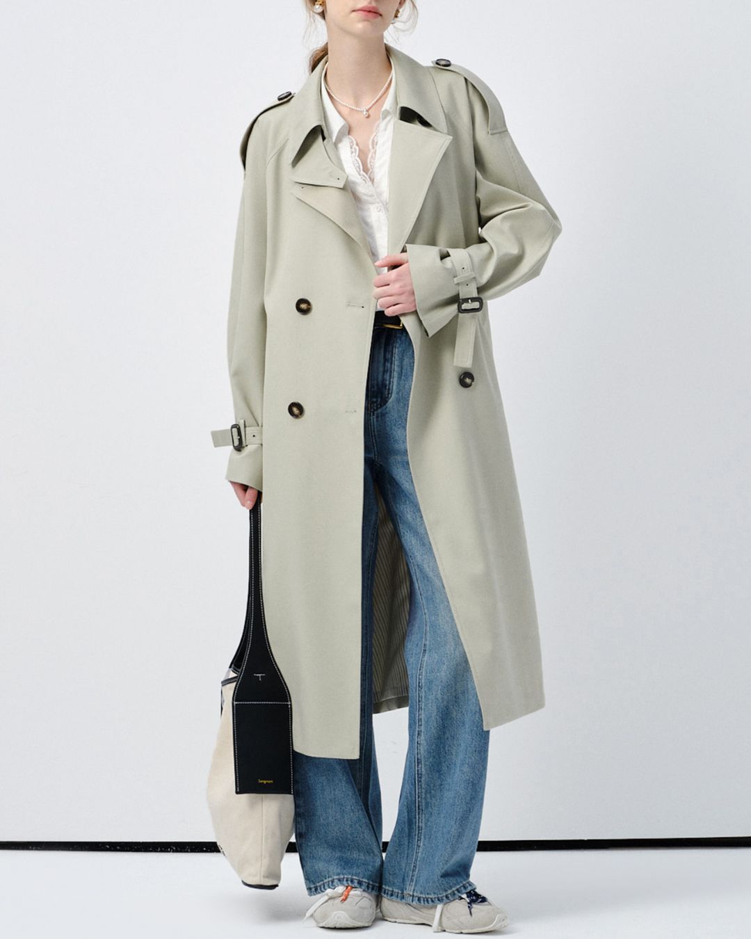 Napoleon Collar Trench Coat　CT009