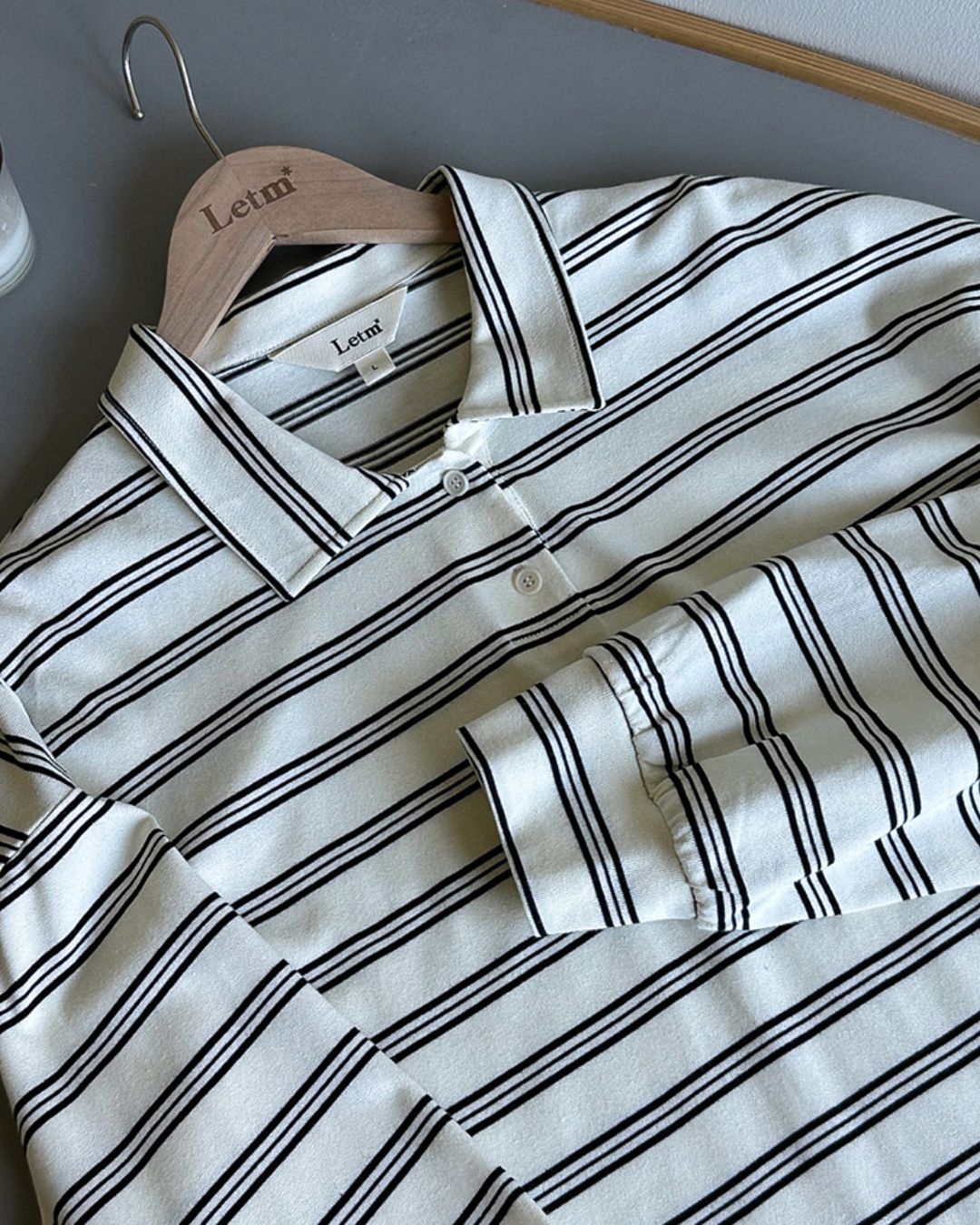 Border L/S Polo Shirt　PS001