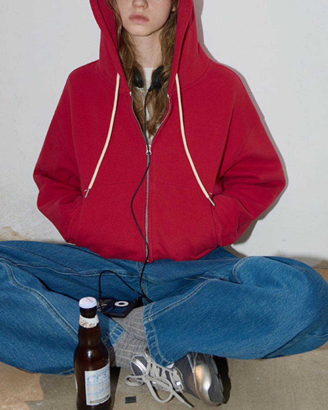Basic Cotton Brushed Lining Hoodie　HD005