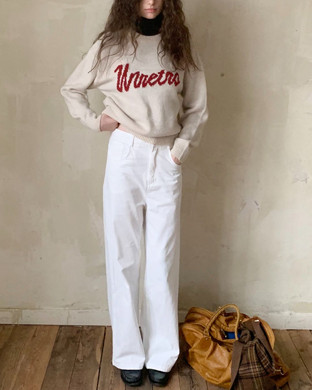 Basic Straight Wide Pants　PT003