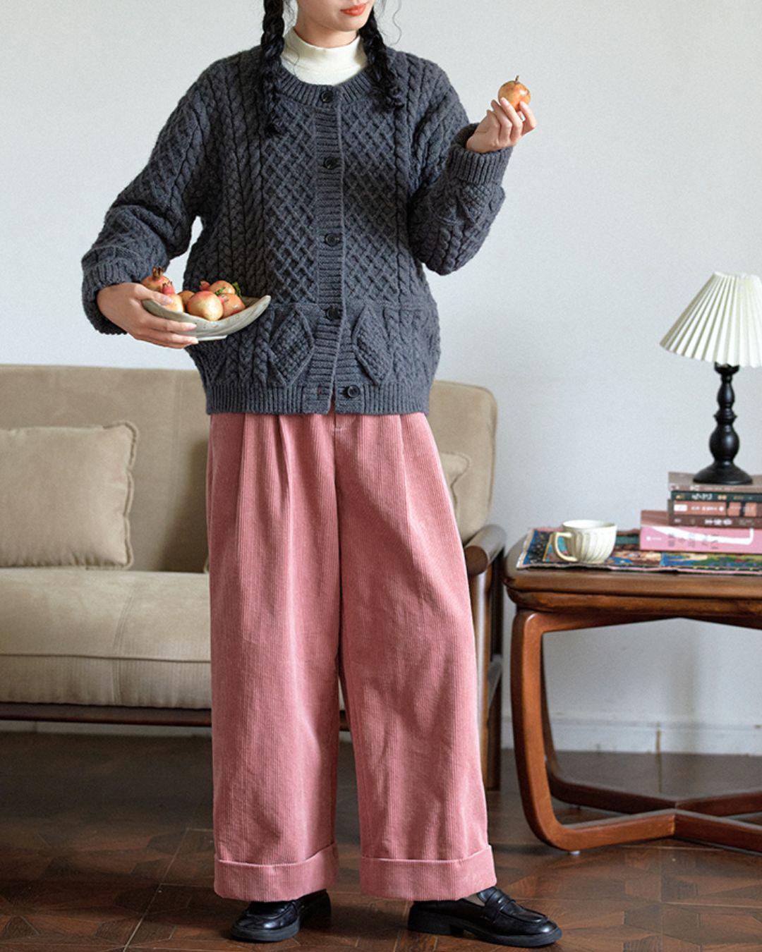 Corduroy Double Wide Pants　PT029