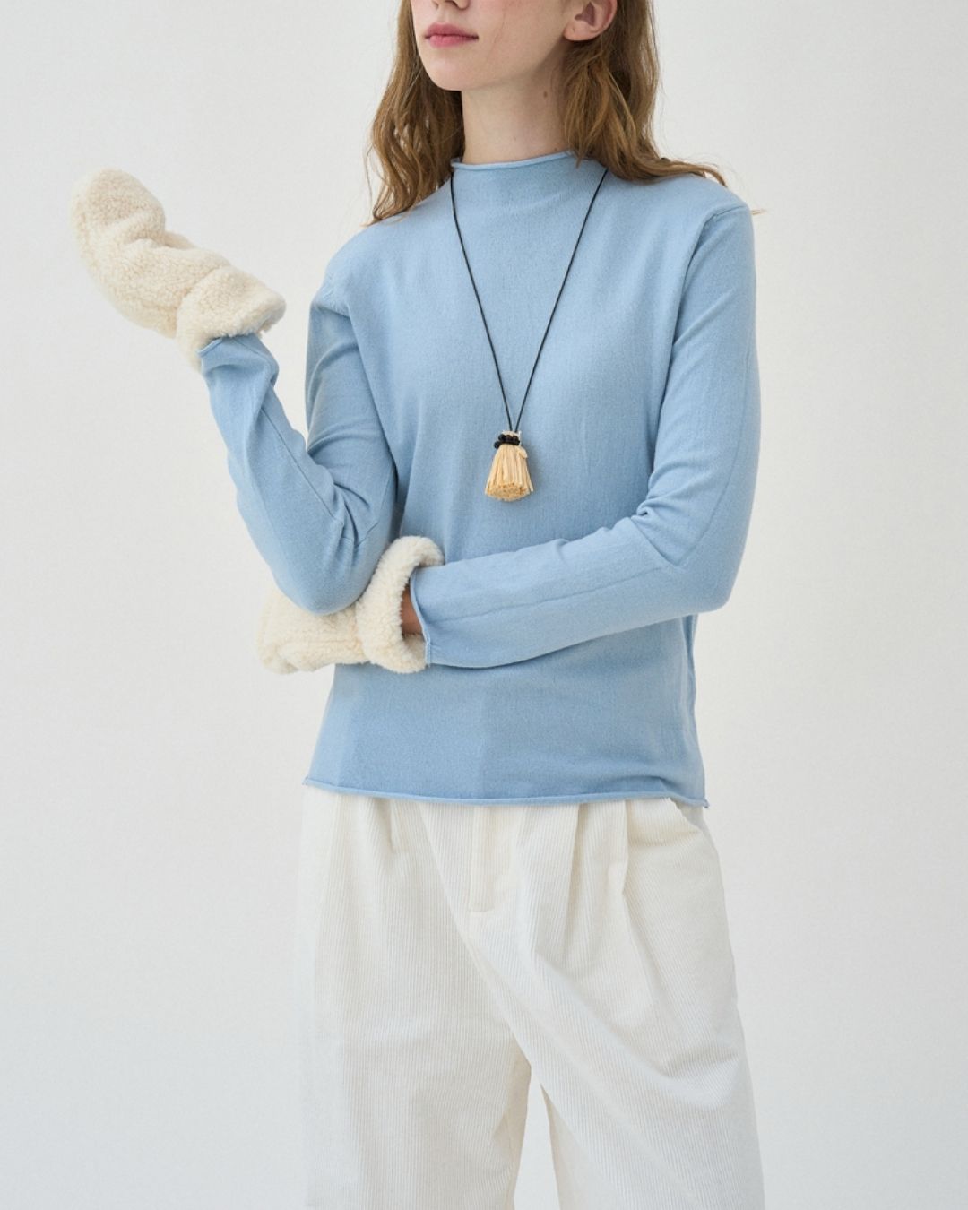 Mock Neck Seamless Knit　KN077