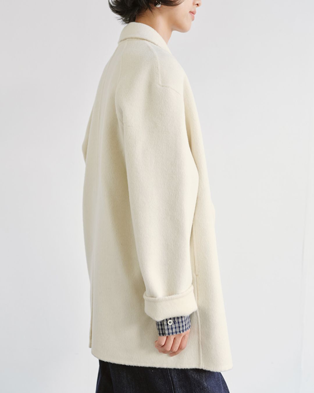 Woolly Double-breasted Coat　CT003