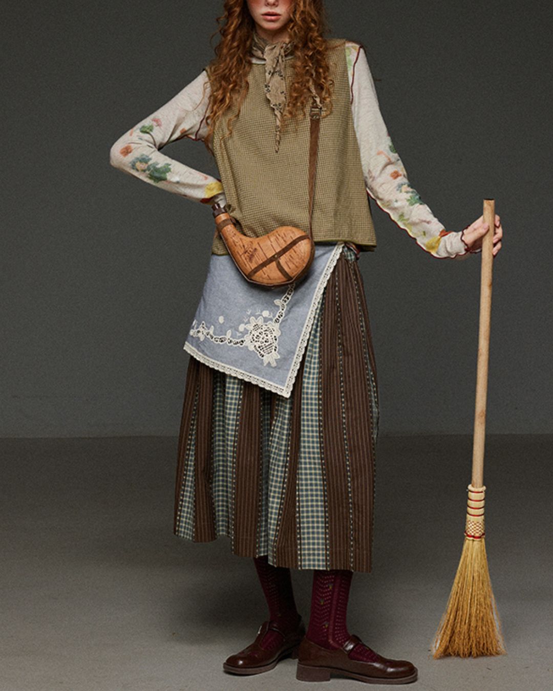 Side Button Check Vest　VT004