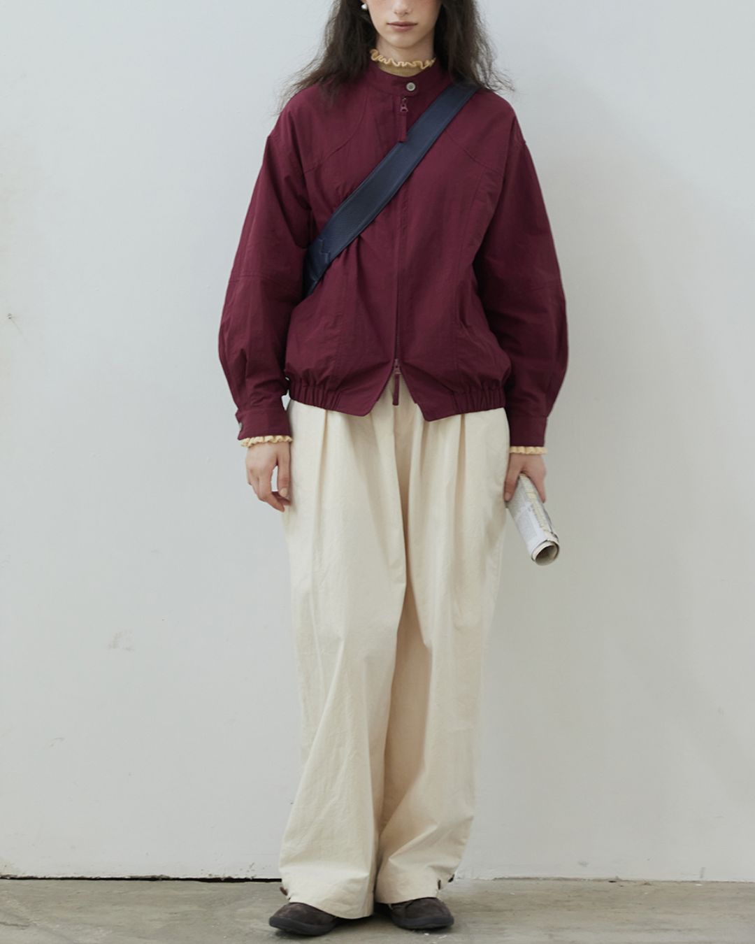 Casual Wide Tuck Pants　PT013
