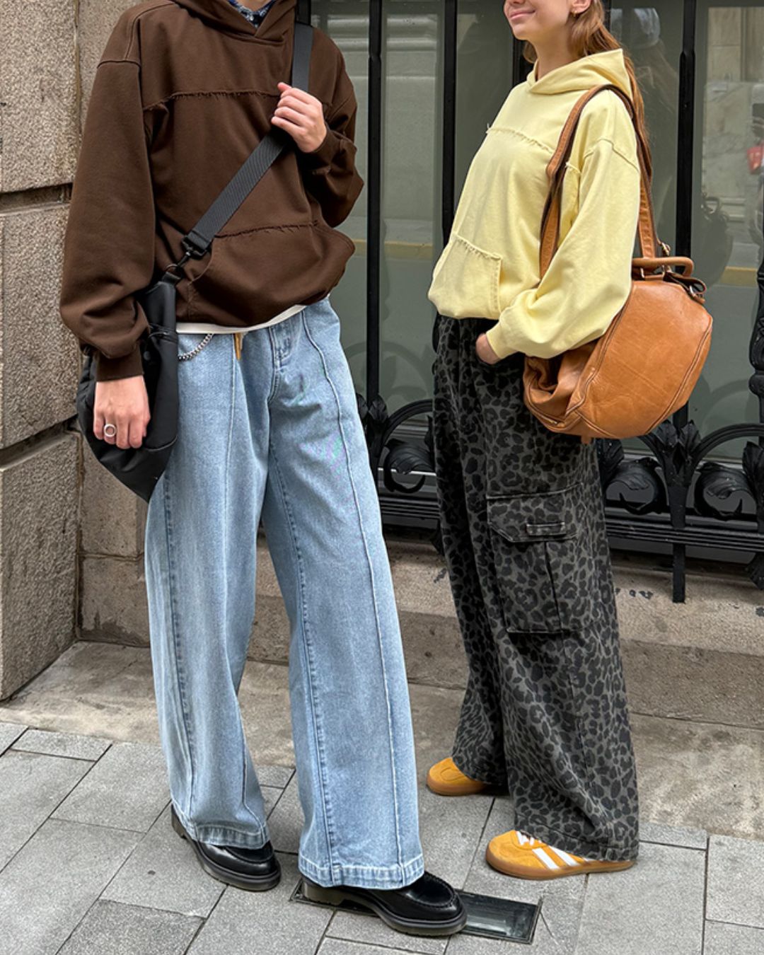 Leopard Print Cargo Denim Pants　PT008