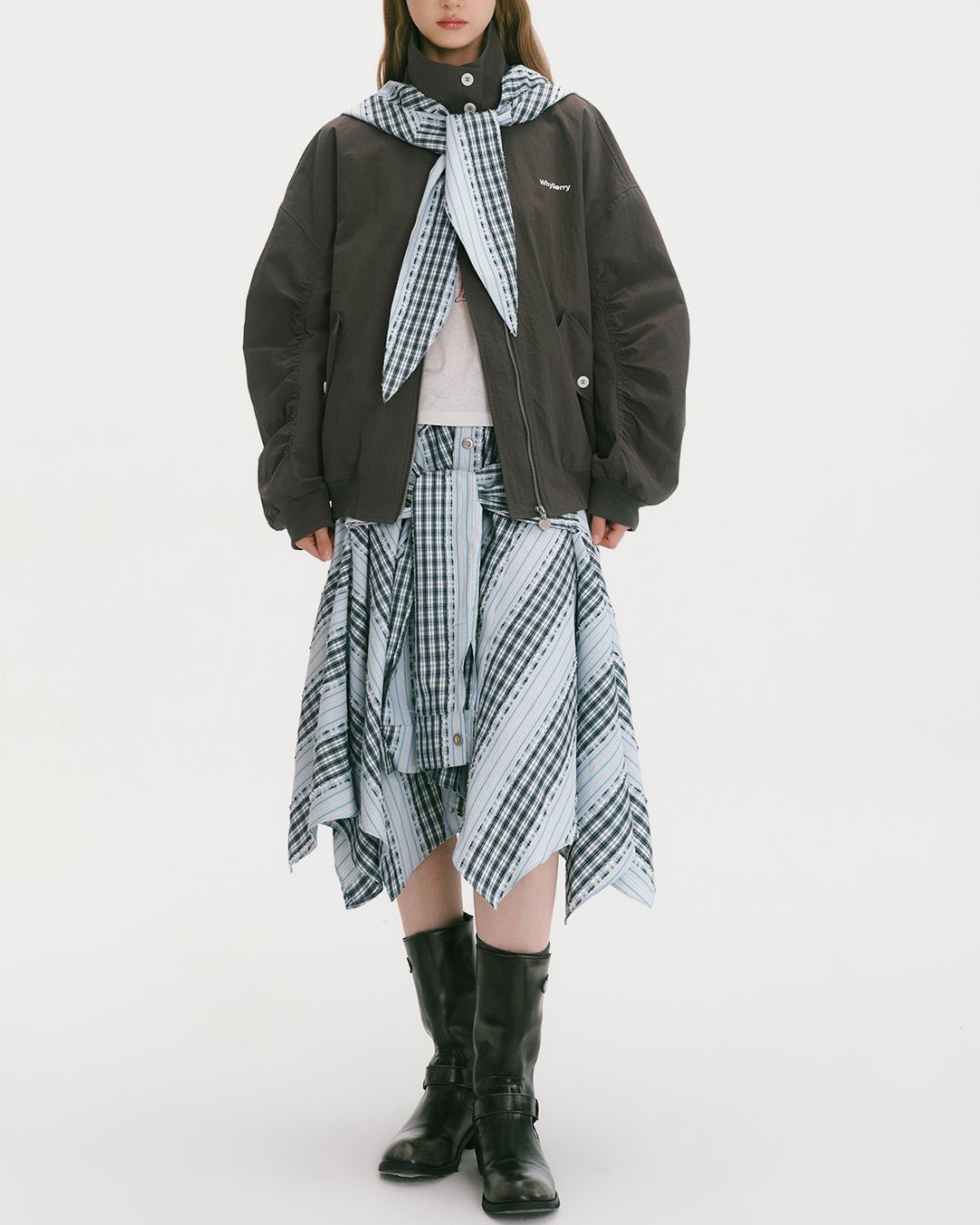 Detachable Hood Stand-collar Jacket　JK030