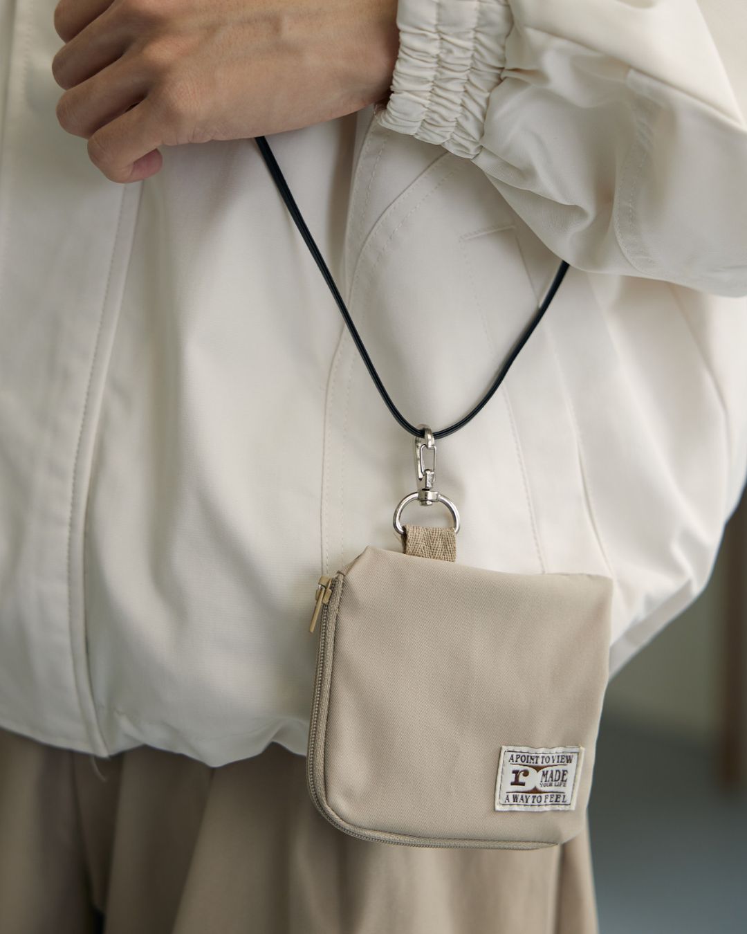 Casual Straight Pants With Mini Bag　PT034