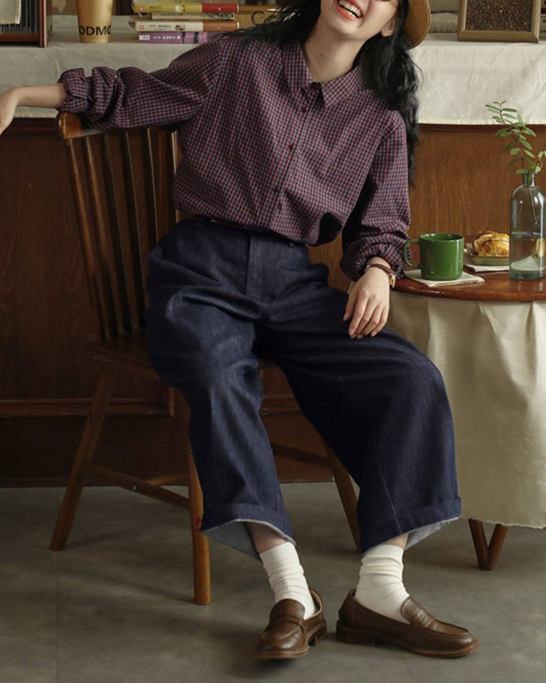 Casual Check Shirt　LS055