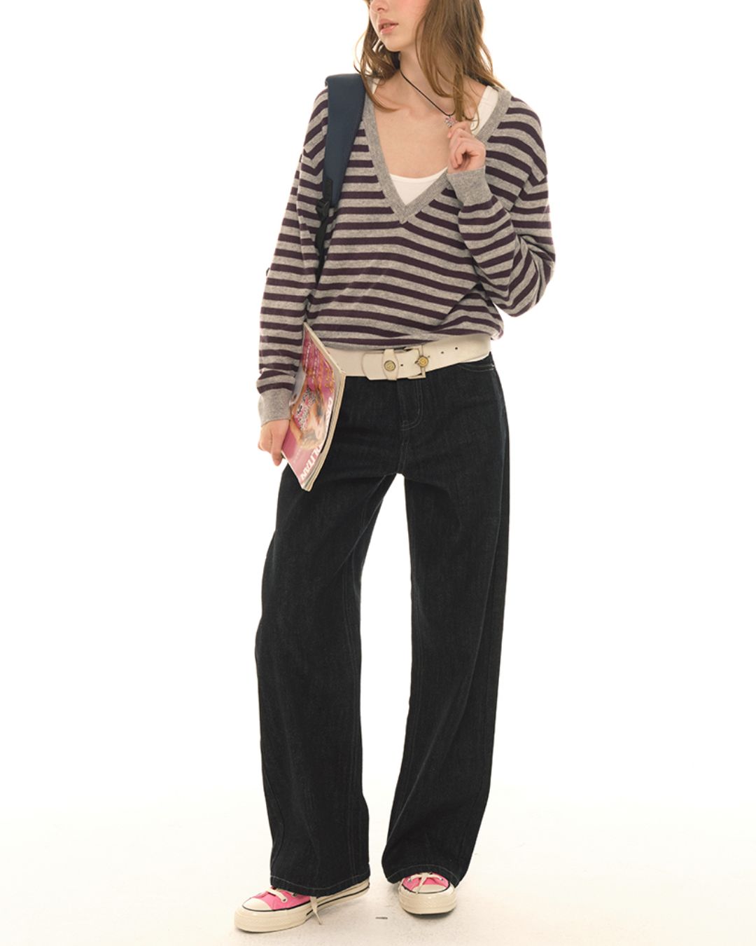 Back Pocket Teacup Straight Jeans　DP007