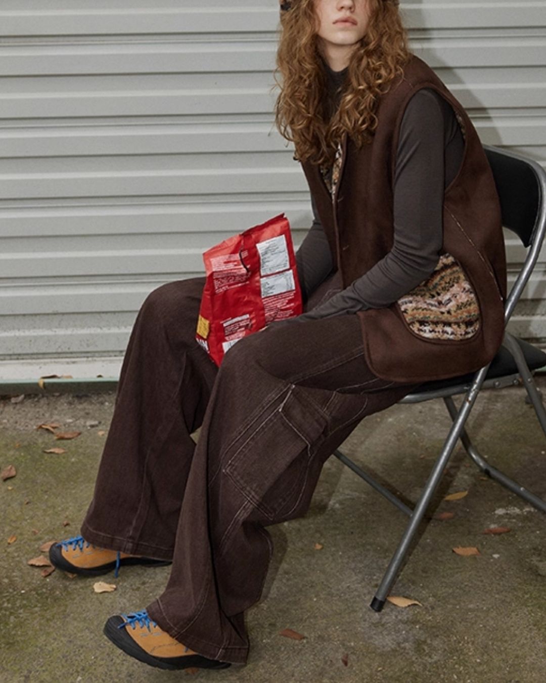 Work Denim Wide Pants　DP008