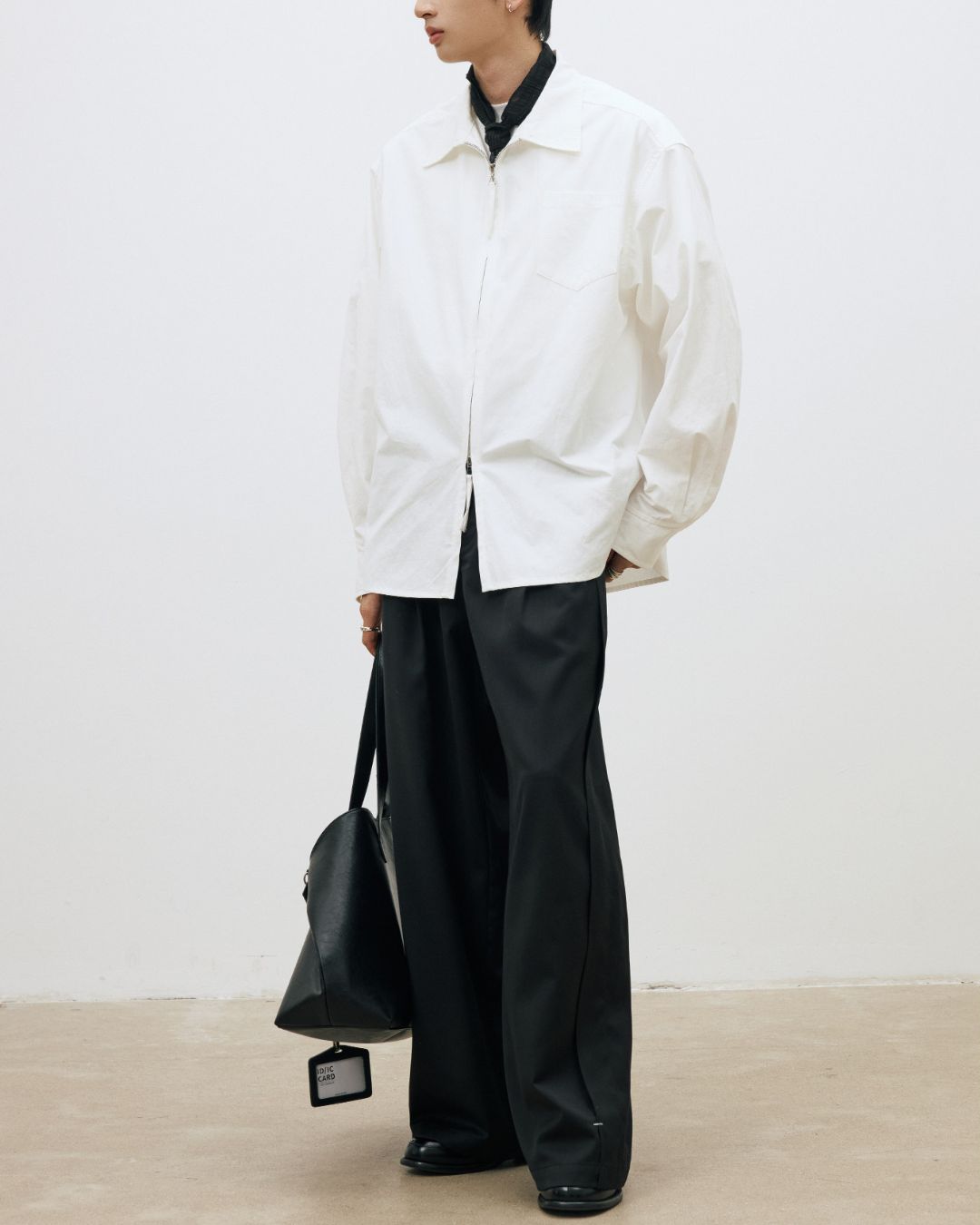 Double Zip Light Shirt Jacket　JK089