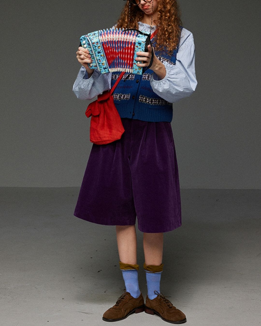 Corduroy Wide Half Pants　PT015