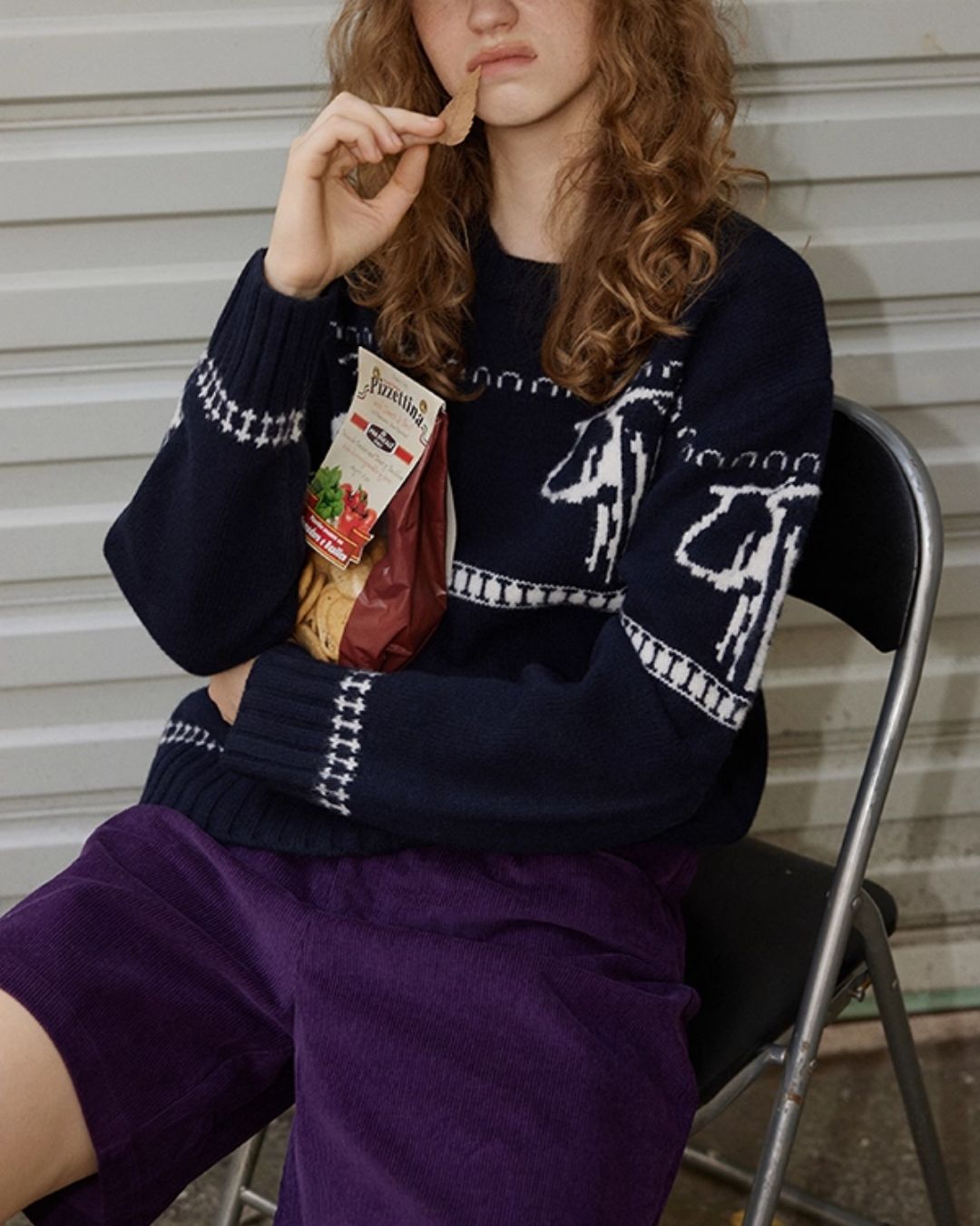 Wool Fair Isle Sweater　KN044