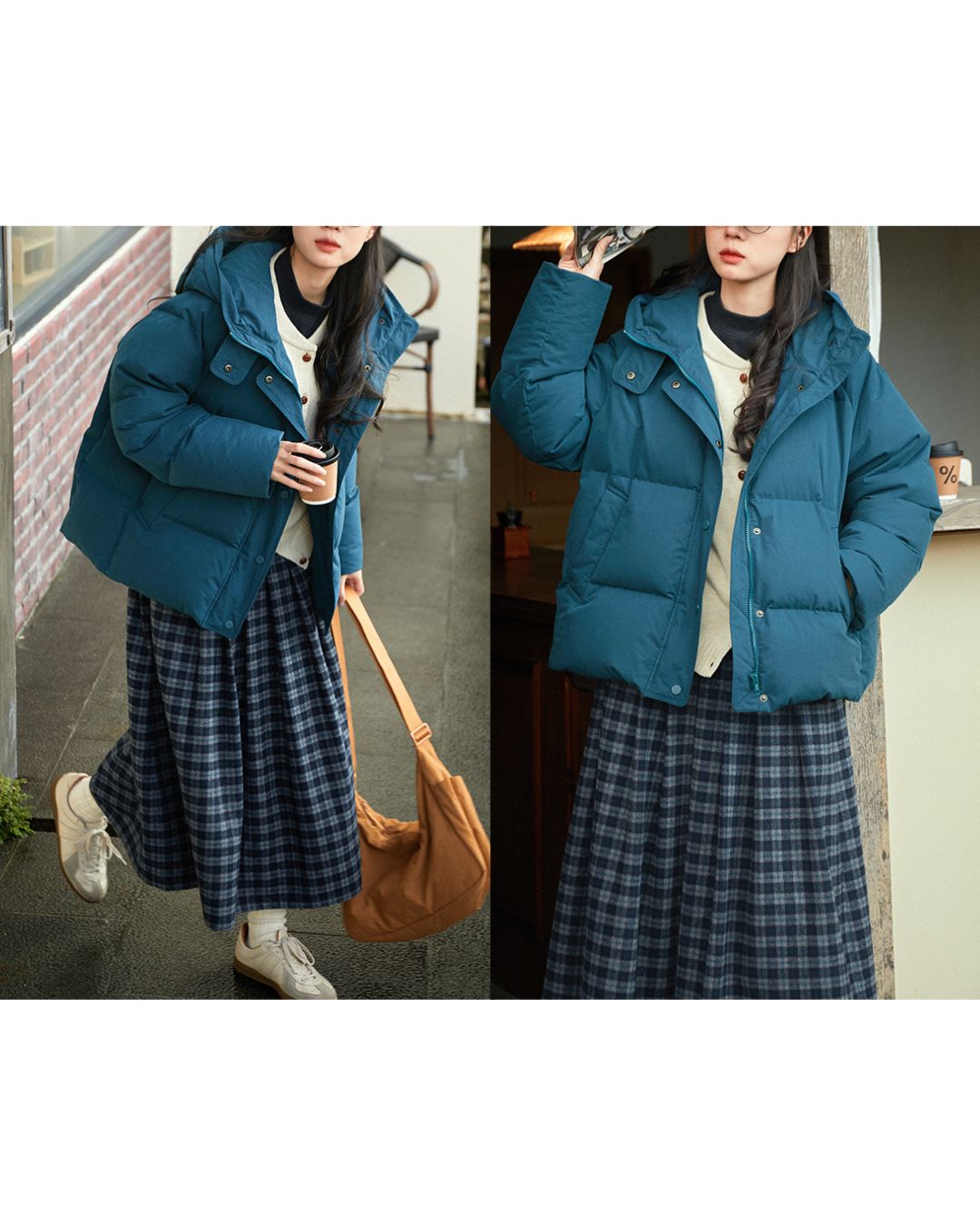 Casual Hooded Down Jacket　JK063