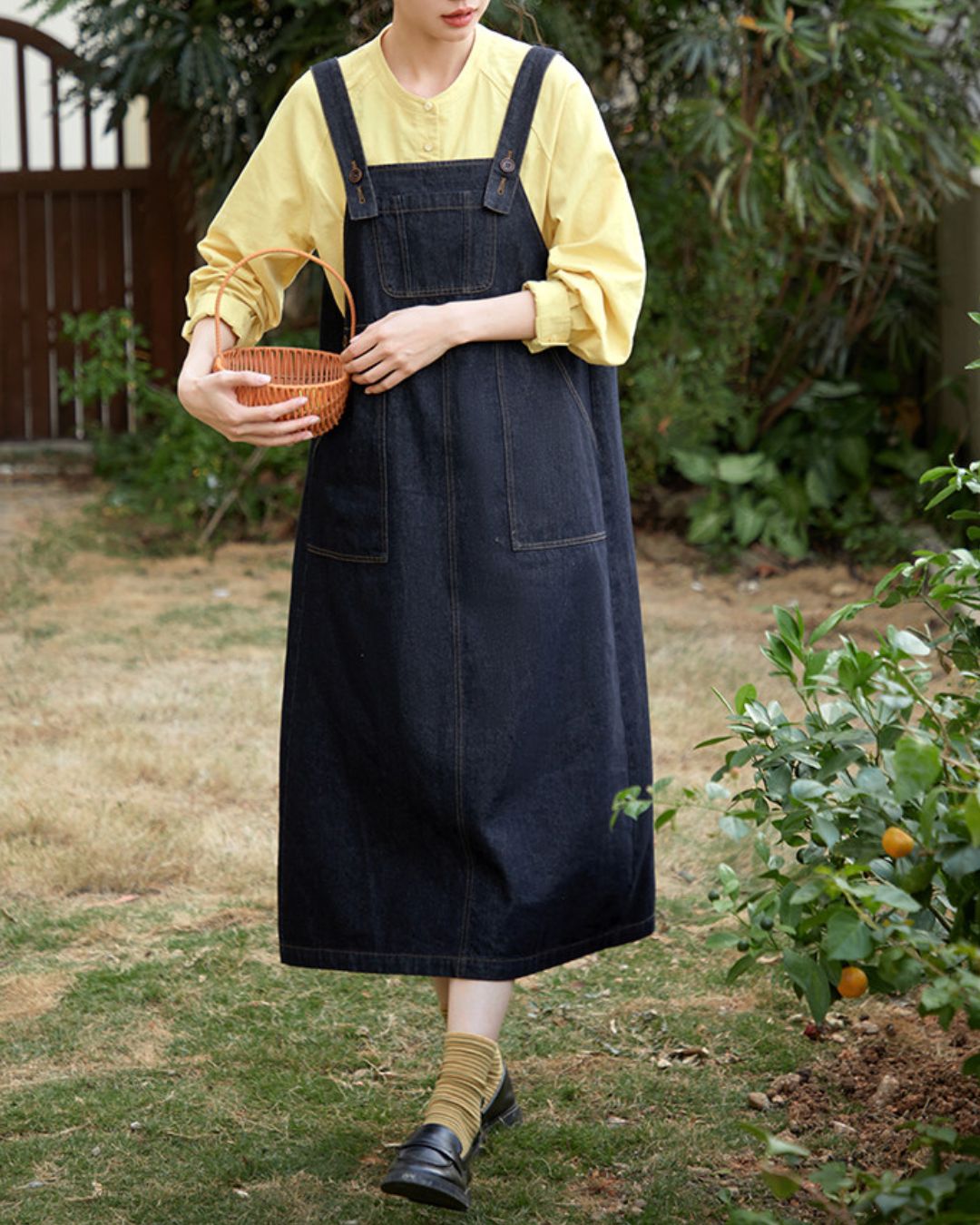 Denim Jumper Skirt　OP006