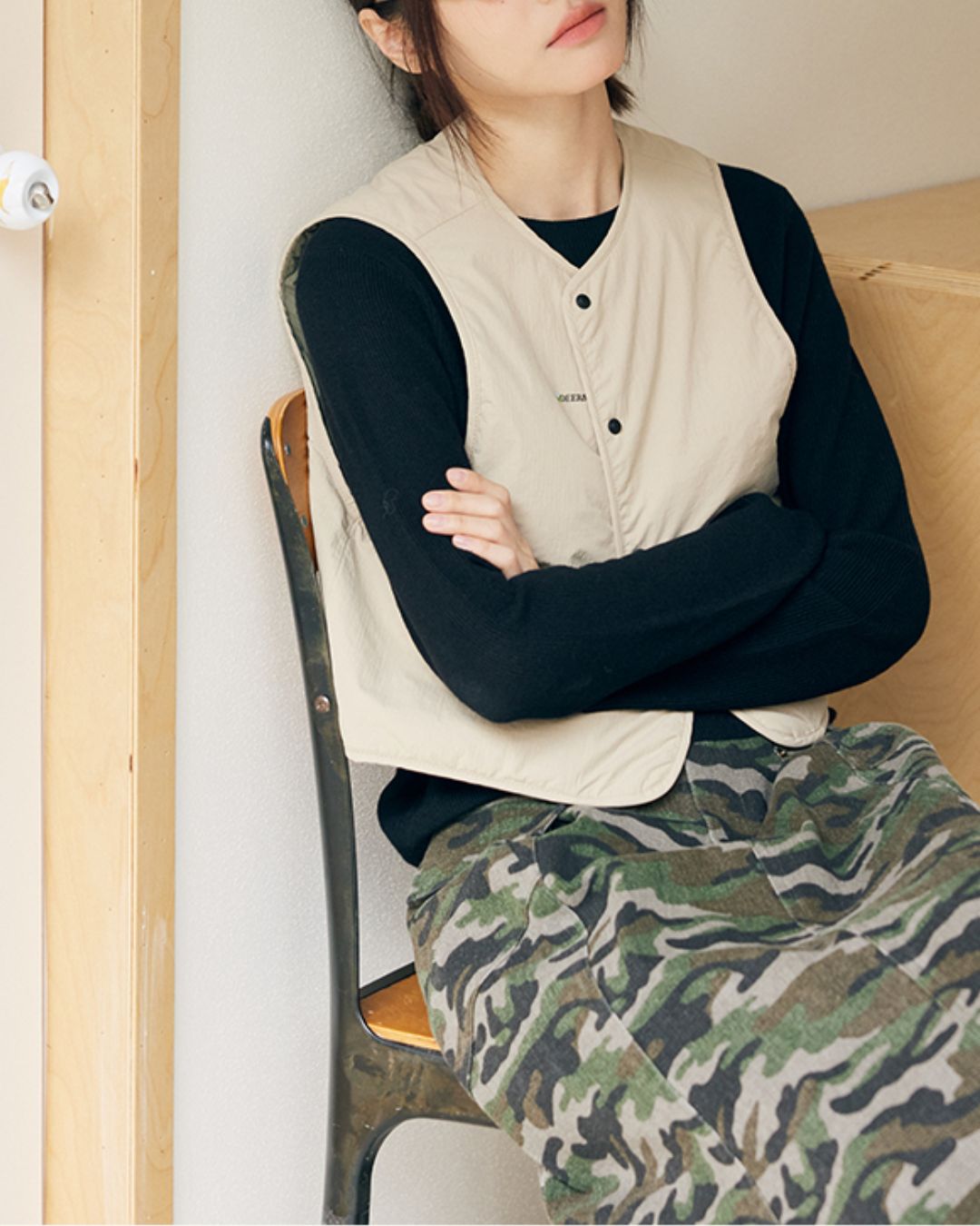 Nylon Quilted Vest　VT001