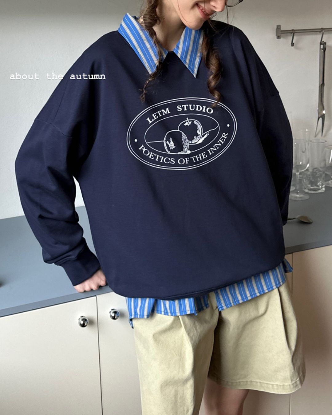 Letter Printed Sweat　SW003