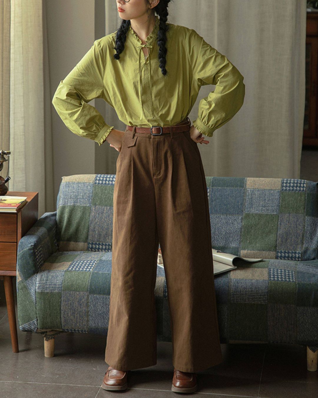 Cotton Wide Pants　PT043