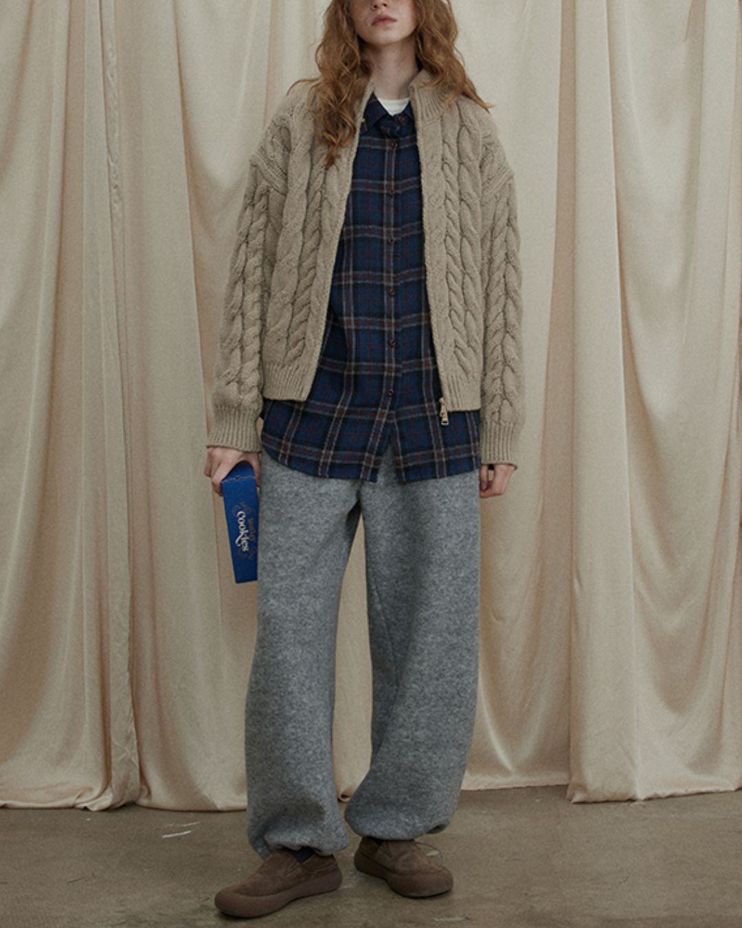 Drawstring Wool Casual Pants　PT023