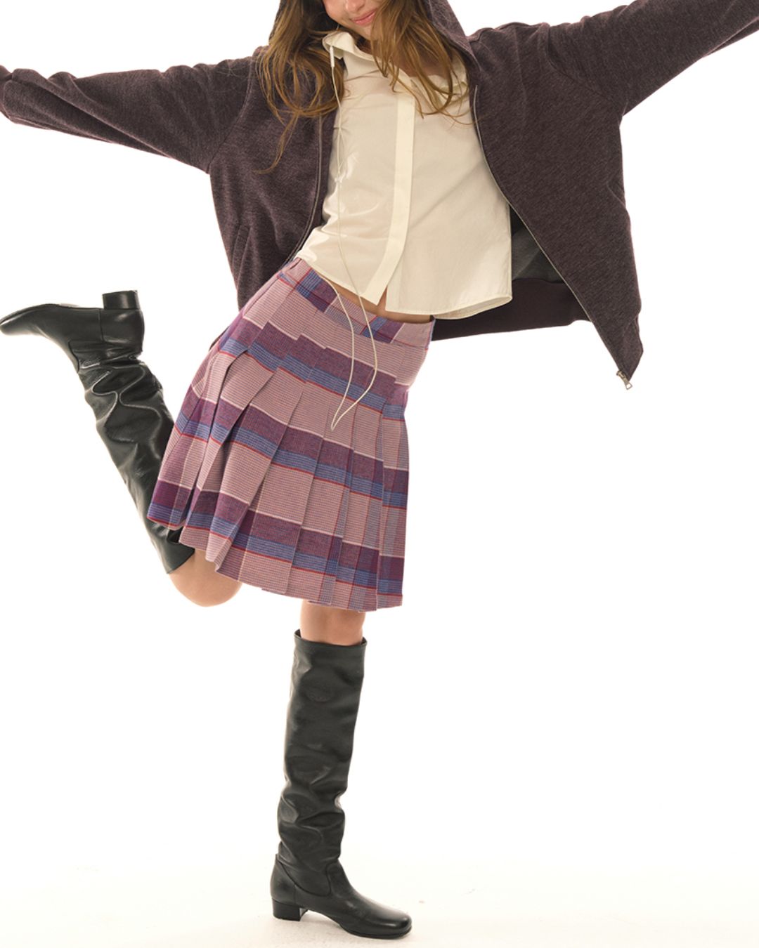 Soft Knit Full-zip Hoodie　HD004