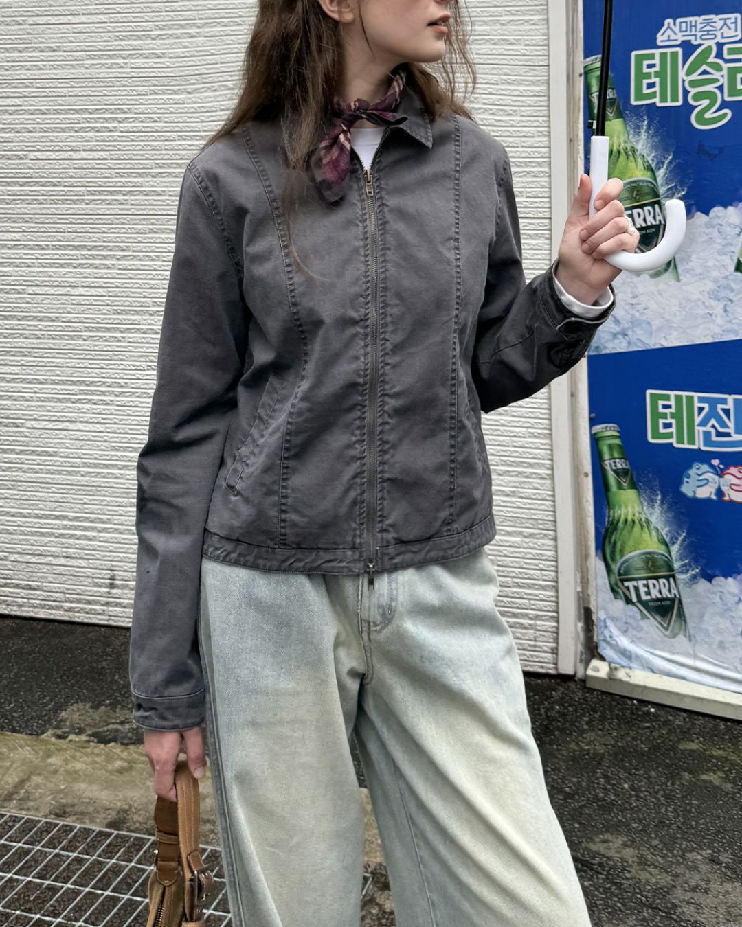 Washed Color Cotton Jacket　JK005