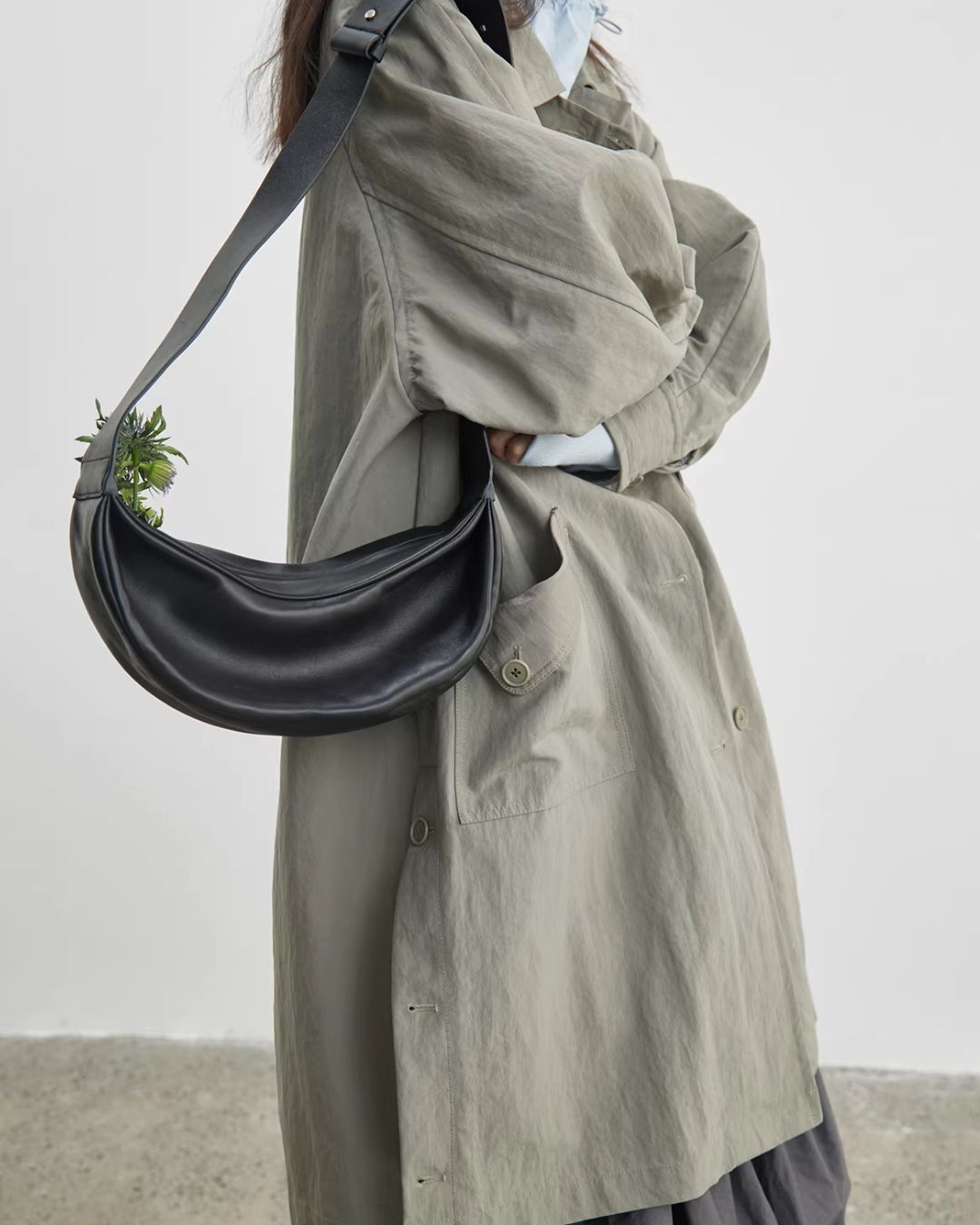 Side-button Single Trench Coat　CT034