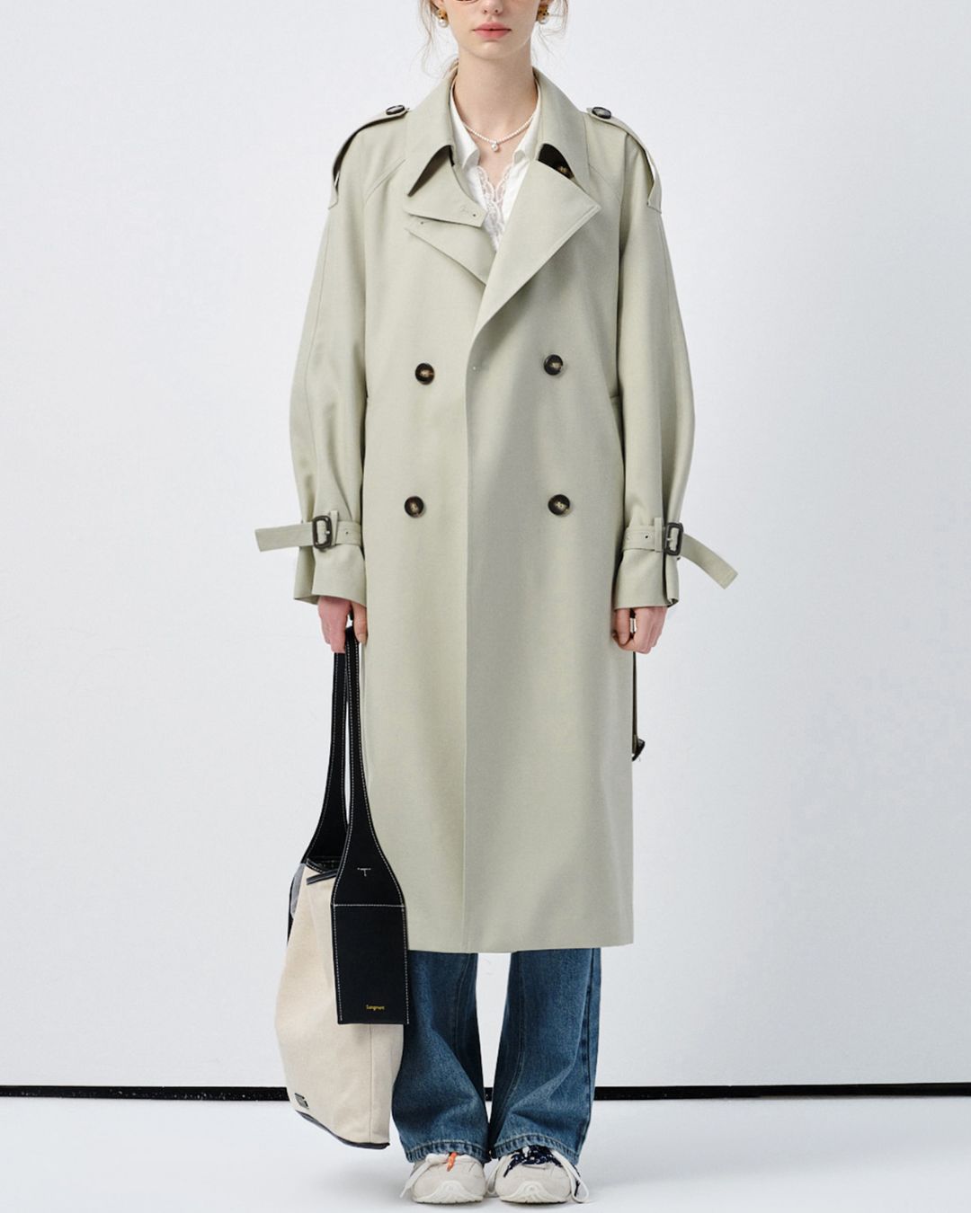 Napoleon Collar Trench Coat　CT009