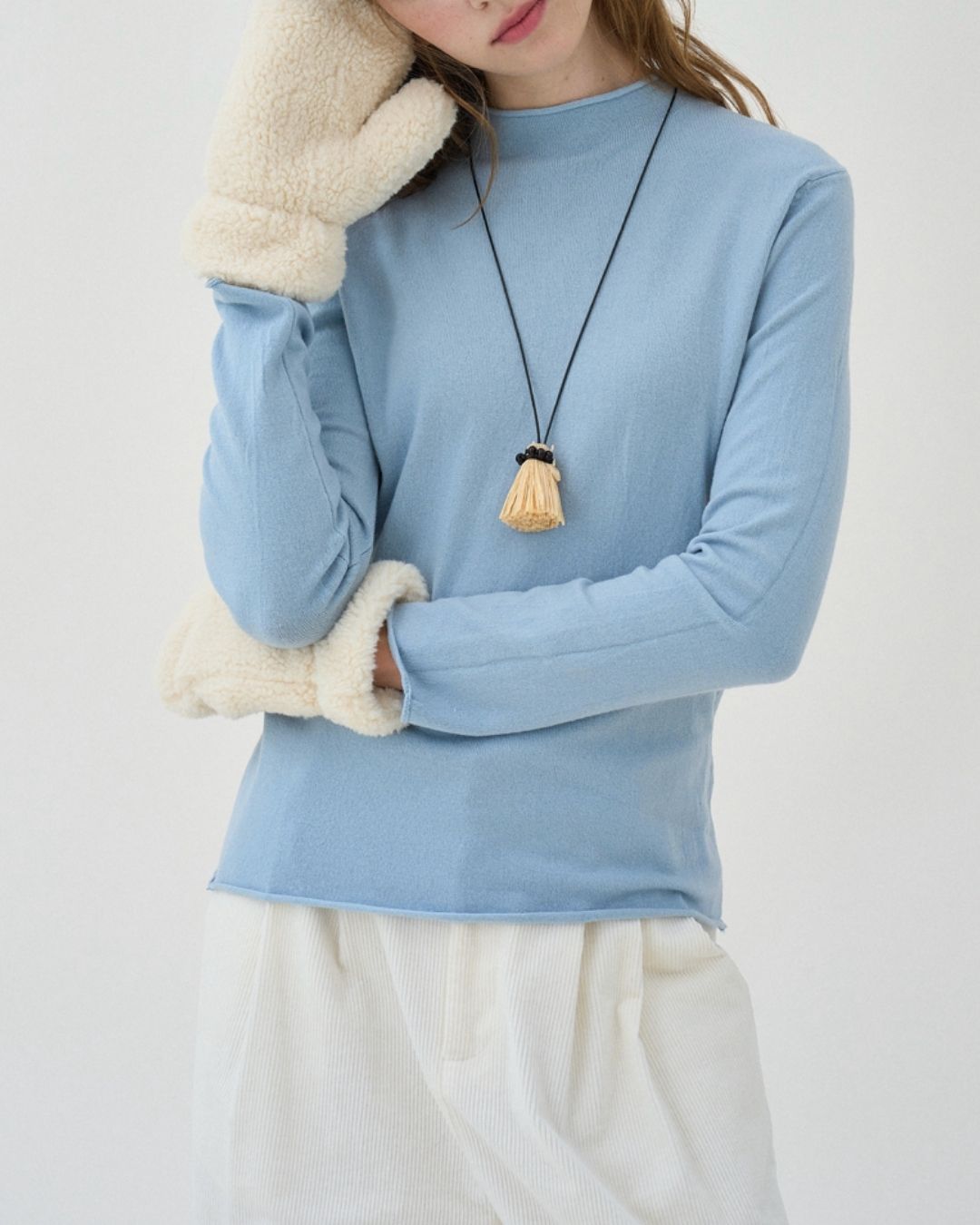 Mock Neck Seamless Knit　KN077