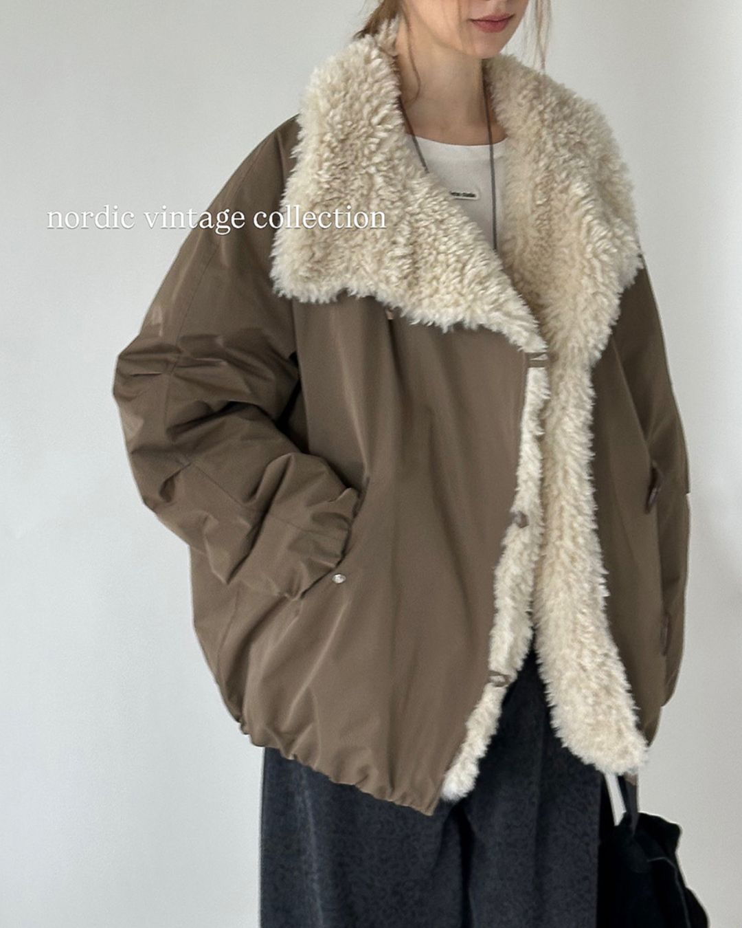 Fur-lined Down Jacket　JK057