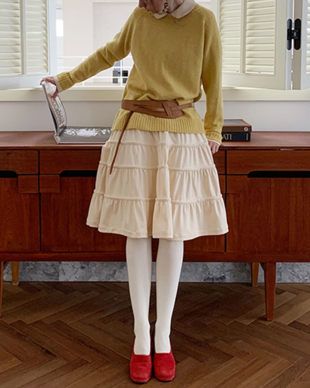 Basic Round Neck Sweater　KN003