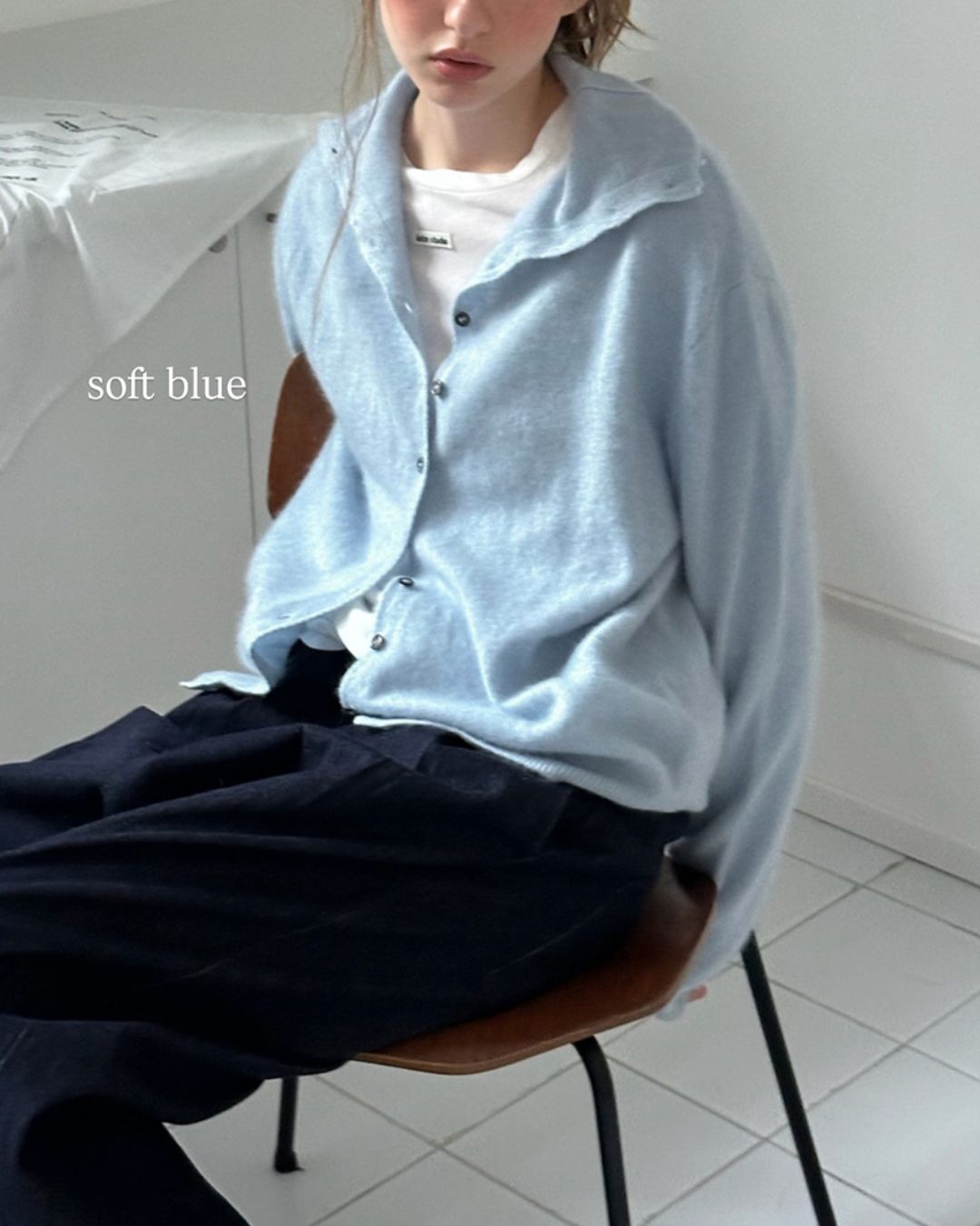 Wool Cashmere Knit Cardigan　KN038