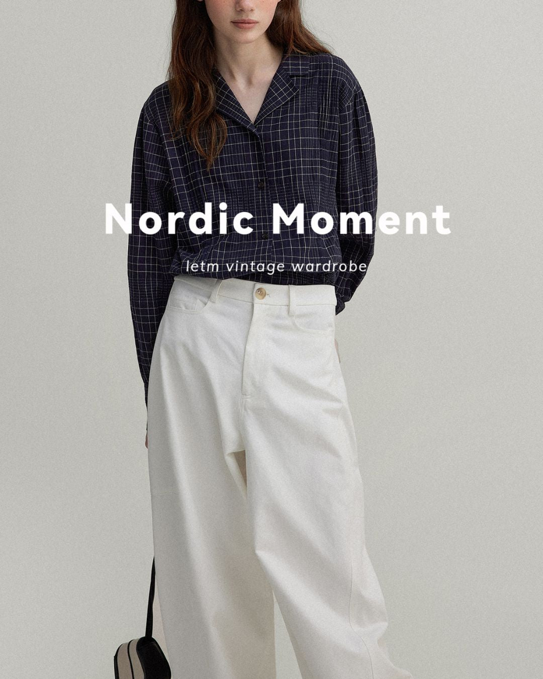 Open Collar Long Sleeve Shirt　LS012