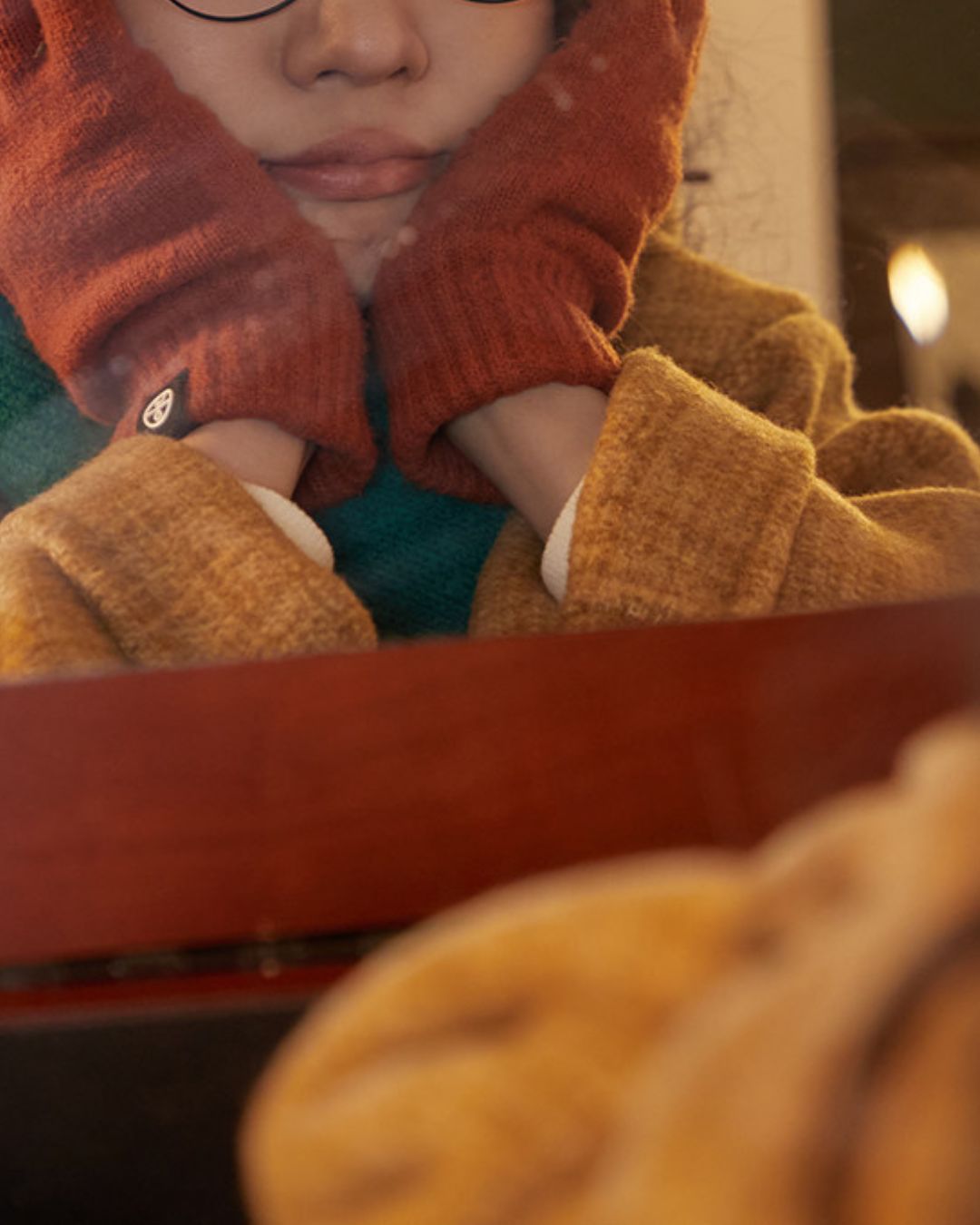 Wool Hooded Middle Coat　CT032