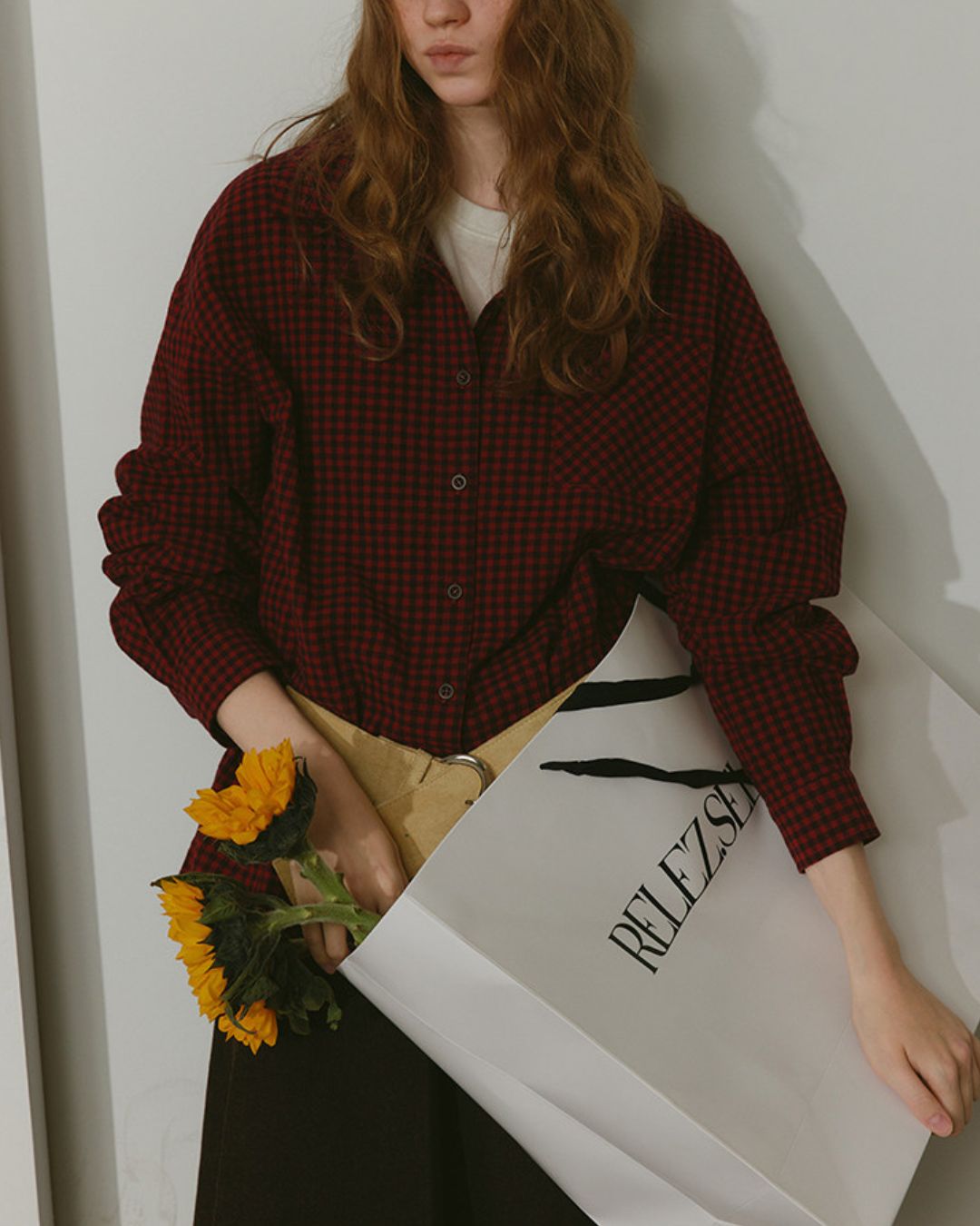 Relaxed Check Shirt　LS046