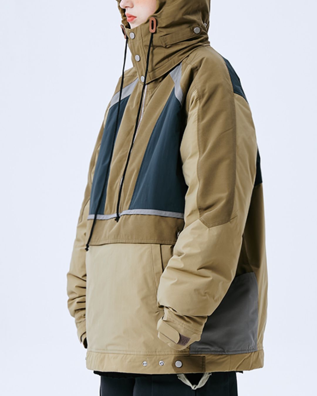 Half-zip Padded Pullover Jacket　JK074